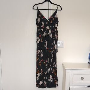 Floral maternity jumpsuit